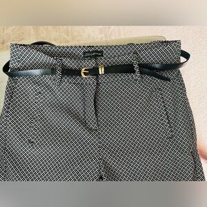 Shinestar Black and White Patterned Pants